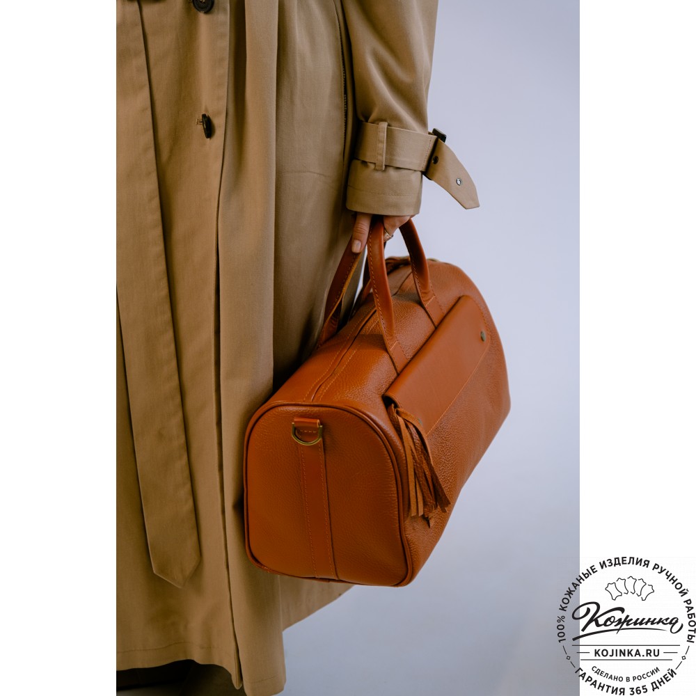 Женская кожаная сумка "Византия" (рыжая)